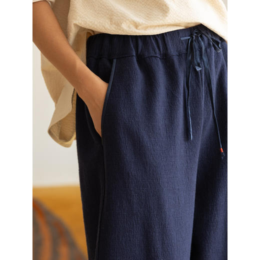 牧衣游原创 羊毛混织裤子女新款舒适柔软宽松保暖百搭休闲裤 谣曲 商品图3