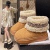 雪地靴女冬季韩版加绒保暖高帮EVA厚底防滑包跟棉拖鞋女 商品缩略图0