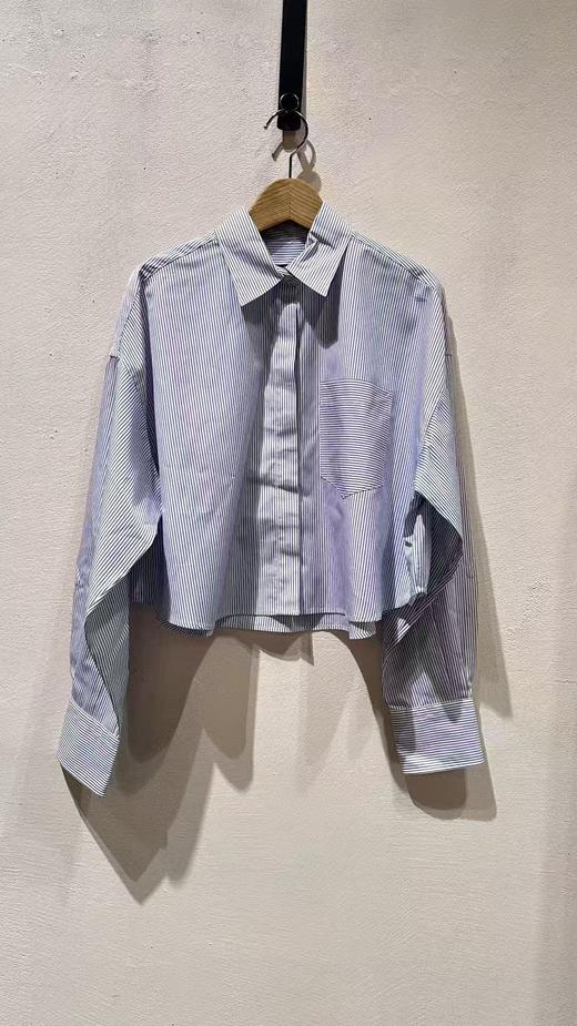 女款条纹长袖衬衫LA 商品图0