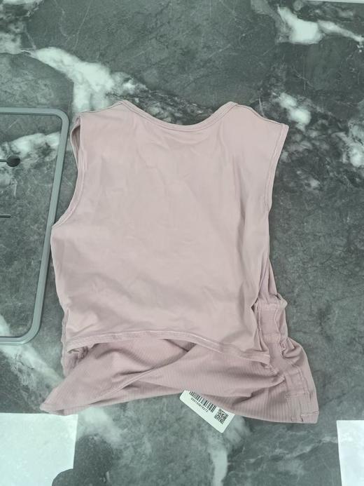 瑕疵Lululemon All It Takes 女士夏季后扭结罗纹紧身短款运动背心 商品图1