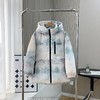 D111737冬款2025拼接设计花色满印儿童连帽羽绒服 商品缩略图2