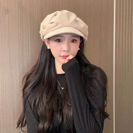 【YW】无忧购35元2件褶皱云朵贝雷帽显脸小复古报童帽百搭八角帽（截单后3-5天发货) 商品图6