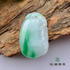 派瑞翡翠 翡翠挂件 糯种 浅绿 商品缩略图0