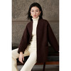 “流动的绒面画布” 苏丽长绒羊毛 × 高支羊毛的高定混纺毛呢大衣 丝滑长绒的柔糯手感  米思阳2025冬新款轻奢老钱法式慵懒短款毛呢大衣女5683 商品缩略图0