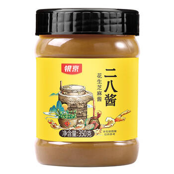 银京二八酱350g 调味酱老北京芝麻花生酱芝麻酱拌面凉皮火锅蘸料 /粮油调味 /调味品 /中式酱料 商品图1