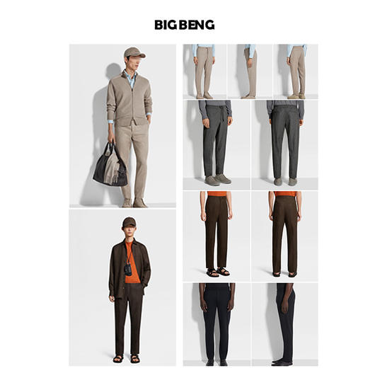 懒人面膜裤！2025松弛感重磅绵羊毛垂顺舒适休闲慢跑裤！宽松直筒长裤！ 商品图2