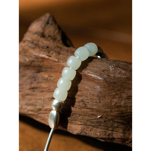 牧衣游 S925银和田玉项链文艺复古小众百搭 匆涌【不支持会员折】 商品图1