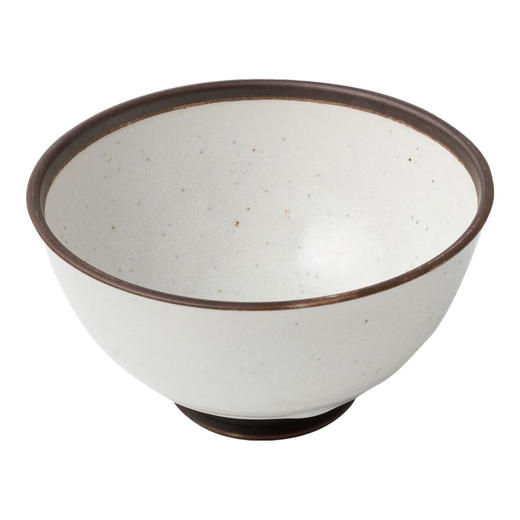 日式超轻量餐具小碗饭碗餐盘深盘复古绣圈白唐津 商品图4