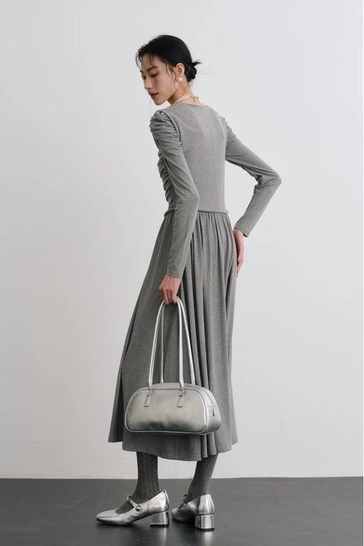 ANSUABEL 法式浪漫抽褶设计收腰连衣裙 21571 商品图4