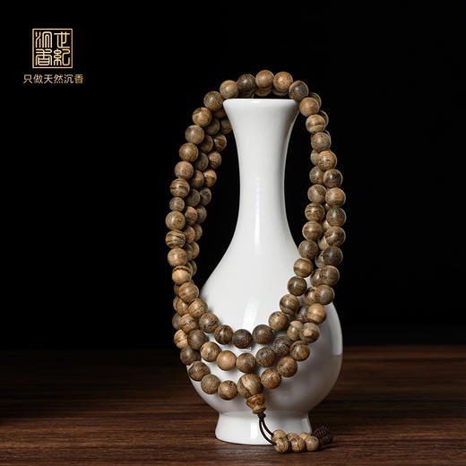 天然文莱沉香佛珠 8.8mm*108颗 21.5克 SP7779 商品图0