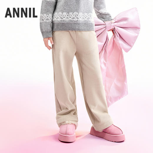 【实体店同款】女童全腰针织长裤冬季新款安奈儿童装AG546076 商品图2