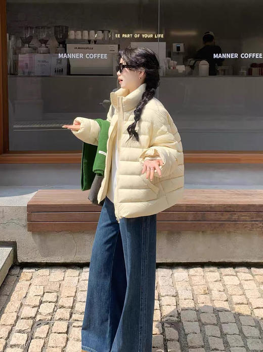 荭人馆同款！龟背泡芙排骨~！95白鸭绒！750+蓬松~韩系小个子羽绒服 商品图7