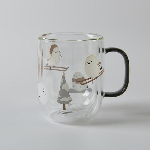 可爱动物双层玻璃杯马克杯牛奶杯咖啡杯耐高温 商品图6