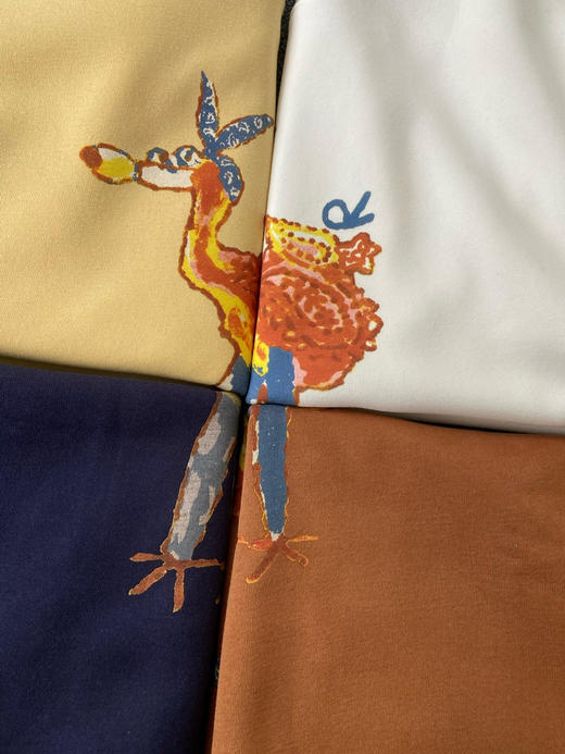 【11月17日 下午18:00 秒杀】45R 再一款 2025年新品 日系水洗 908男女同款 休闲火烈鸟抓 毛海洋 圆领 加绒卫衣 商品图4