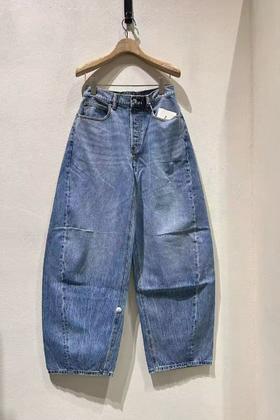 女款弯刀牛仔裤长裤LA002