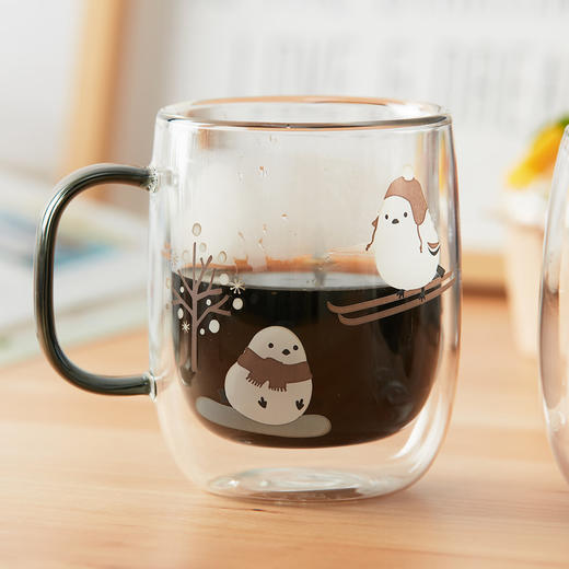 可爱动物双层玻璃杯马克杯牛奶杯咖啡杯耐高温 商品图9
