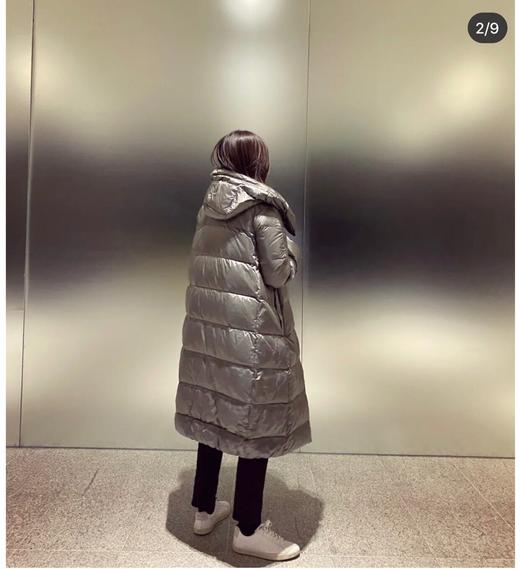 Max金属亮面及膝长款羽绒服(SS) 商品图3