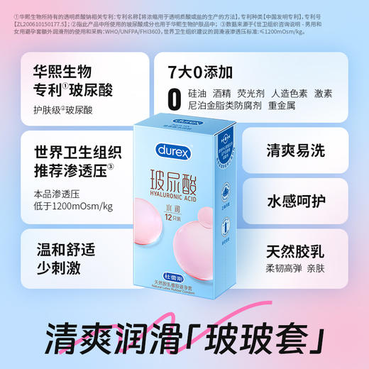 杜蕾斯玻尿酸水润装12只 商品图1