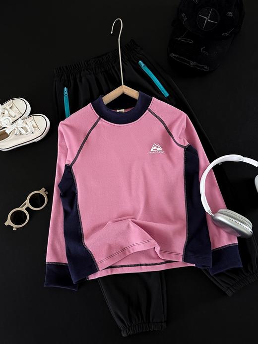 🔥老客户抢疯了‼️秋冬儿童拼色德绒【7A抗菌远红外速热打底衫系列合集】来了❤️舒服炸了 💥 上身超舒适，入秋最推荐‼️性价比绝绝子的儿童打底衫  商品图9