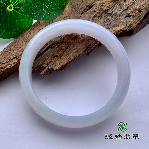 派瑞翡翠 翡翠手镯 糯冰 浅紫 商品图2