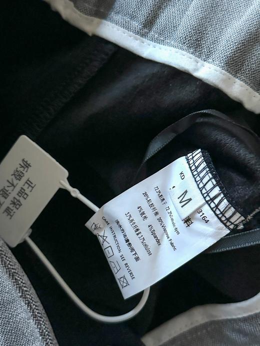 800g加绒加厚复古水洗做旧撞色拼腰显瘦弯刀香蕉裤 商品图13