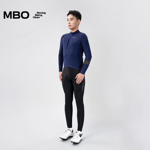 MBO男子气质抓绒长袖骑行服 秋冬户外骑行保暖外套 光年 商品图8