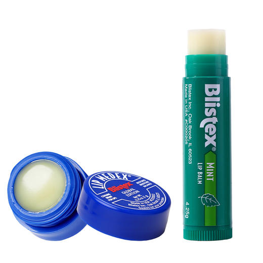 美国BLISEEX/白蕾适小蓝罐升级款防晒润唇膏夏季滋润保湿舒缓维护薄荷唇膜 商品图2