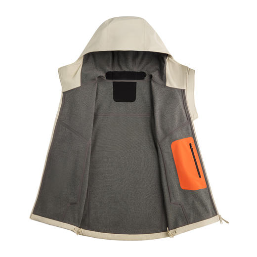 2件减20！加厚加绒冬款【商务老钱风 顶配工艺剪裁】Link Polaris户外硬核加绒加厚情侣款连帽休闲磁吸软壳夹克防风防溅水外套 商品图1