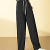 「自」全新升级【铂金会员174/天猫229/差价55】(04454)洛诗琳慕斯羊绒休闲弯刀阔腿裤2025秋冬新款系带休闲长裤女 商品缩略图1