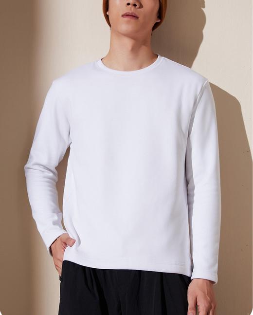 轻暖鹅绒！2025可机洗90鹅绒长袖T恤男女轻型羽绒打底衫加厚保暖！ 商品图2