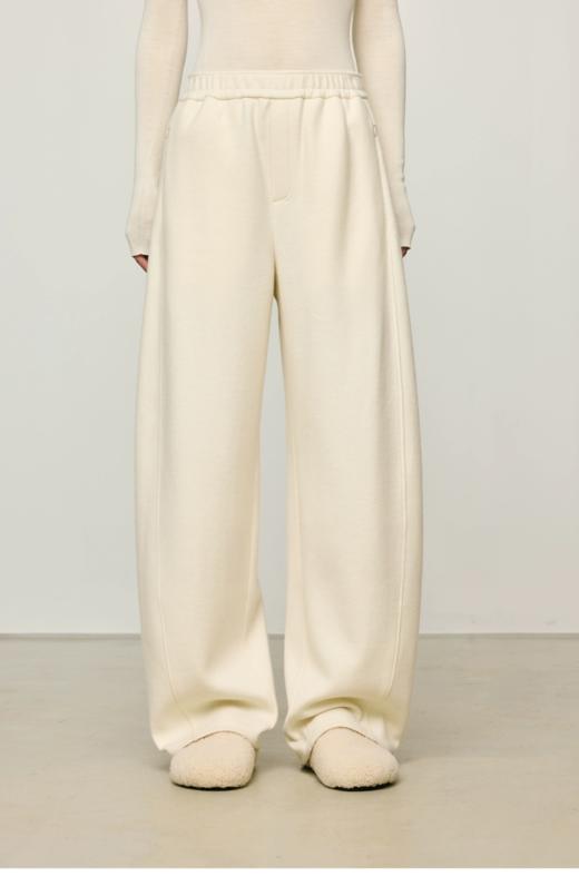 D111707温暖显瘦羊毛羽绒混纺香蕉奶奶裤休闲裤 商品图0