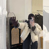 西遇拼接袖口短款棉服女冬季新款立领宽松加厚小个子面包服SS051831 商品缩略图3