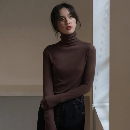 【时尚韩系❗️简约时尚打底衫】双重升级面料，新增高弹属性，蓄热锁问，耐磨耐穿抗起球，，内搭打底衫女早秋冬新款2025修身韩版慵懒insQQ 商品图1