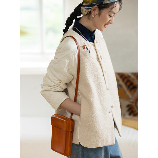 牧衣游进口头层牛皮斜挎单肩包包复古文艺 上溪【不支持会员折】 商品图3