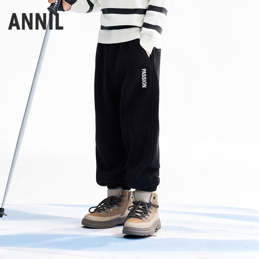 【实体店同款】男女童全腰针织长裤冬季新款安奈儿童装AM546097 商品图2