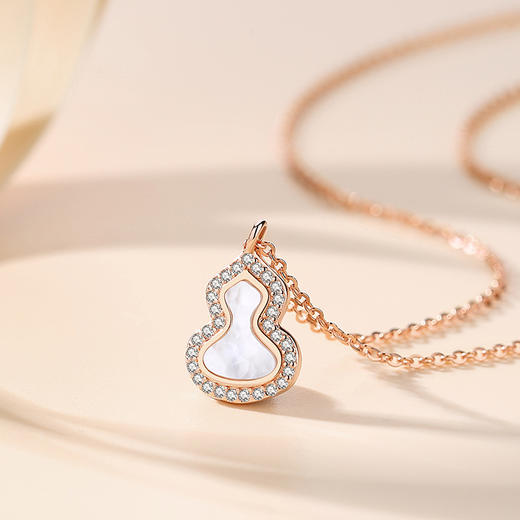 卡蒂罗KADER 葫芦项链 新中式国风简约时尚百搭吉祥纳福好运葫芦锁骨链  精致轻奢百搭显白 商品图4