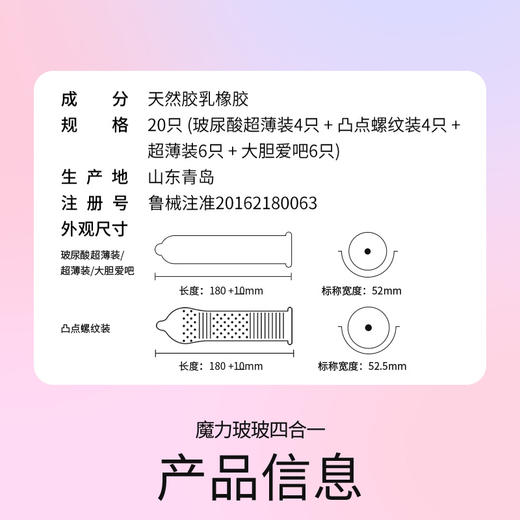 杜蕾斯魔力玻玻四合一20只 商品图7