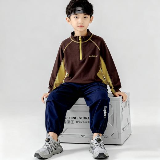 🔥老客户抢疯了‼️秋冬儿童拼色德绒【7A抗菌远红外速热打底衫系列合集】来了❤️舒服炸了 💥 上身超舒适，入秋最推荐‼️性价比绝绝子的儿童打底衫  商品图1