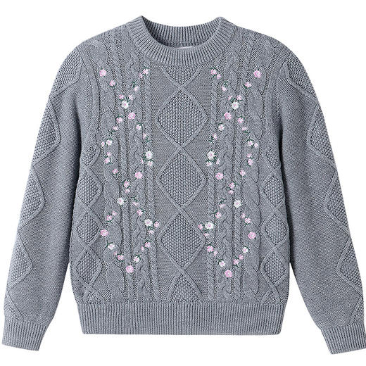 【实体店同款】女童长袖针织衫冬季新款安奈儿童装AG544069 商品图5