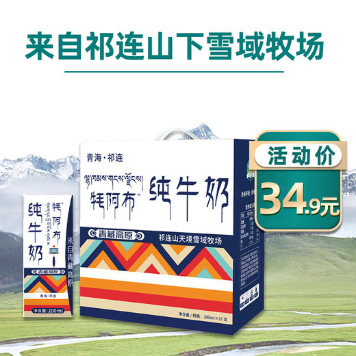 天境雪域纯牛奶 青海祁连天境牧场营养早餐奶 商品图0
