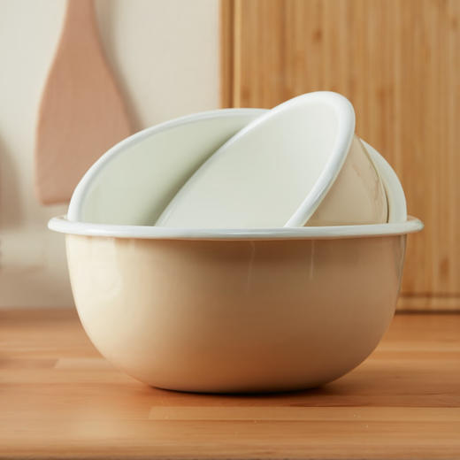 珐琅厨用碗搪瓷碗饭碗汤碗面碗带盖珐琅碗 商品图1