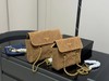D111720菱格绗缝大容量单肩斜挎麂皮降落伞包 商品缩略图9