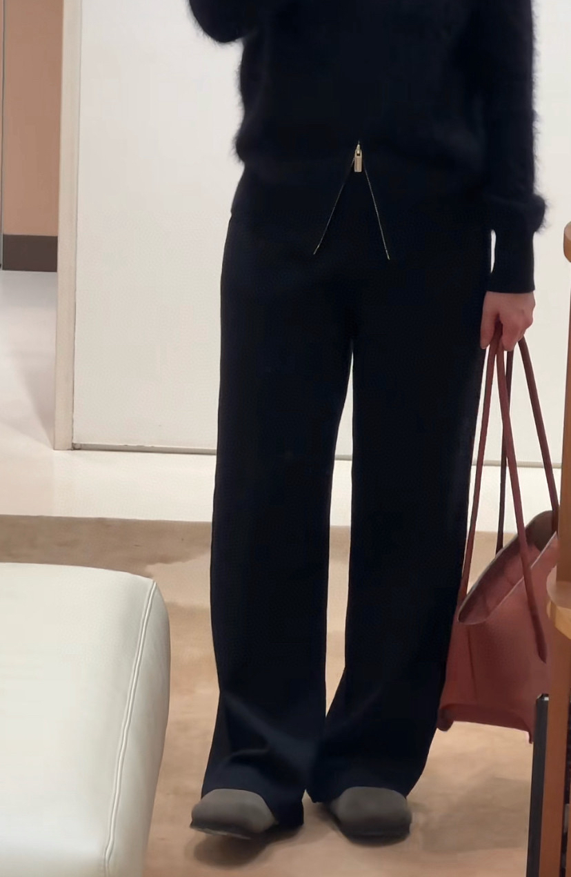 1118-1 自留8码 保暖显瘦 小禾 易打理羊毛 重磅针织阔腿裤月底发