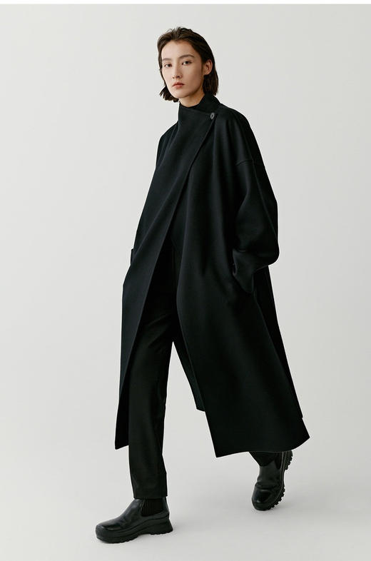 【高品质私服】【IC绢丝羊毛双面呢系带大衣】打造时髦放松亦不失精致的女性形象N1020-CC【无标出货 介意慎拍】 商品图1