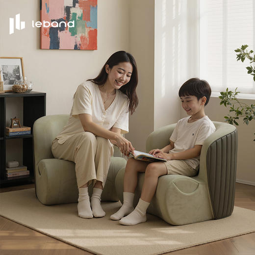 乐班护腰单人沙发客厅卧室沙发轻奢沙发单手可伶久坐不累绿色 商品图6