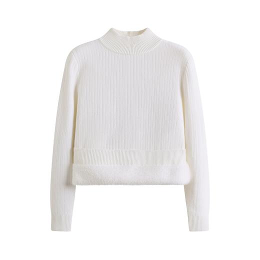 青乔慕染新款韩系半高领加绒打底衫JYF6007 商品图6