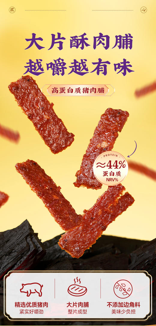 【绮】点都德黑椒味+炭烧味猪肉脯各一袋 商品图1