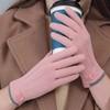 【2双】成人款德绒手套、绒保暖防水滑雪手套、防寒五指手套、卡通骑行手套 商品缩略图2