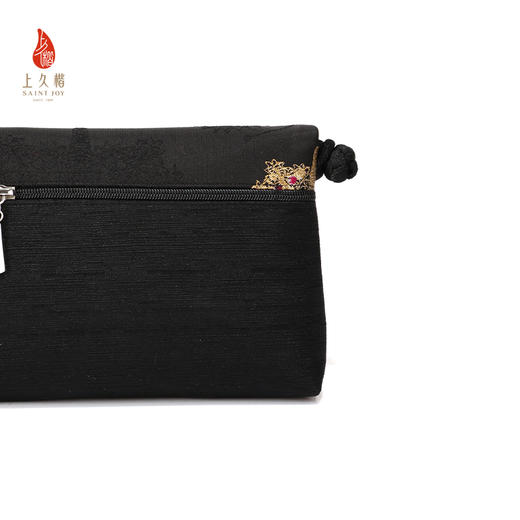SAINTJOY/上久楷 女式手拿包斜背包 黑金蝴蝶 BWS25B1101 商品图5