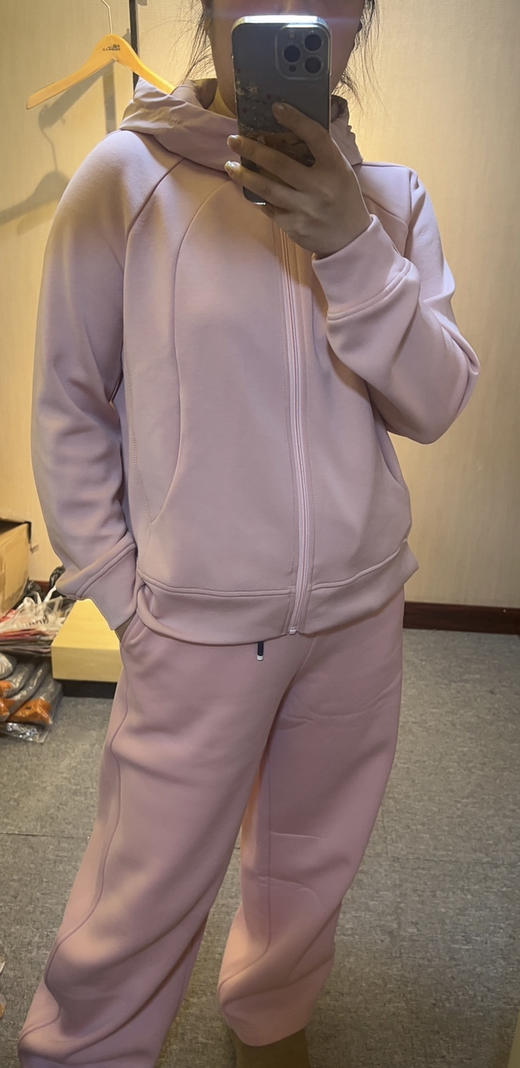 【小蛮腰系列】水淼2025冬新款保暖柔软内绒梭织帽夹棉帽开衫1530 商品图1